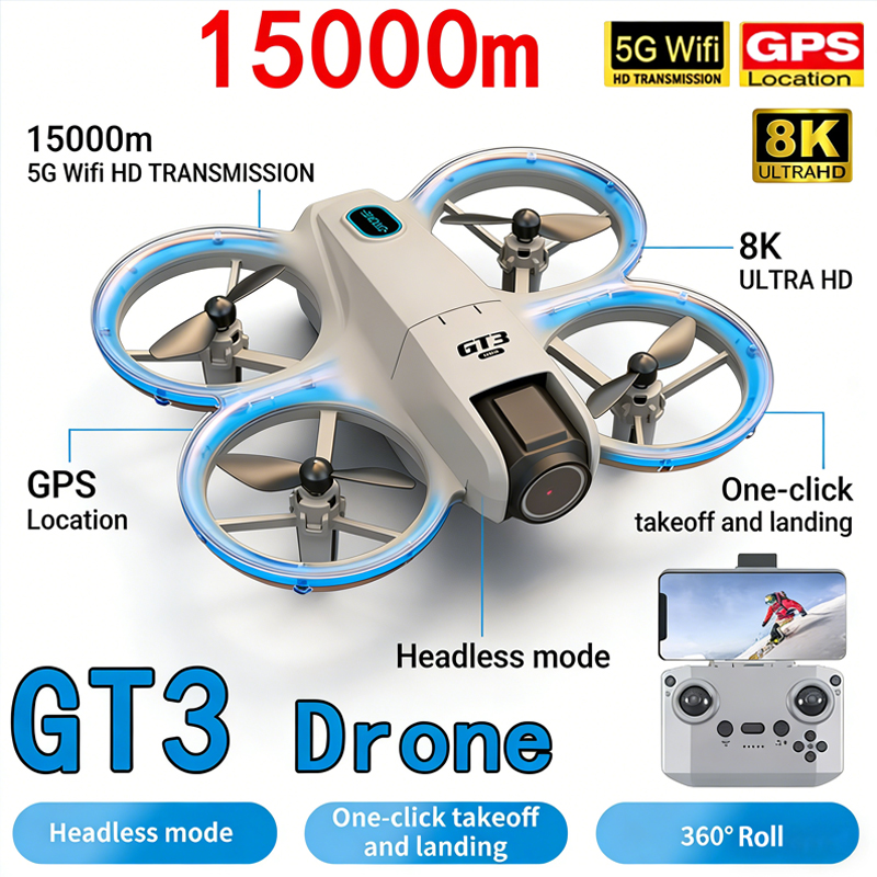 Kids Toys Drone - Nouveau Drone GT3 MAX 8K HD