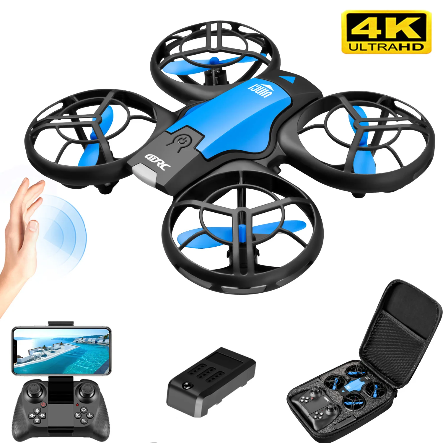 Kids Toys Drone - Nouveau mini drone V8 4K professionnel
