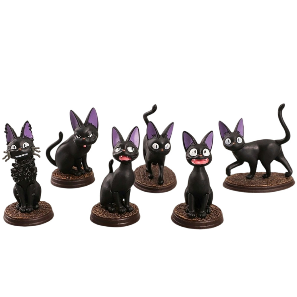 Kids Toys Jiji - 6 pièces/ensemble dessin animé chat noir