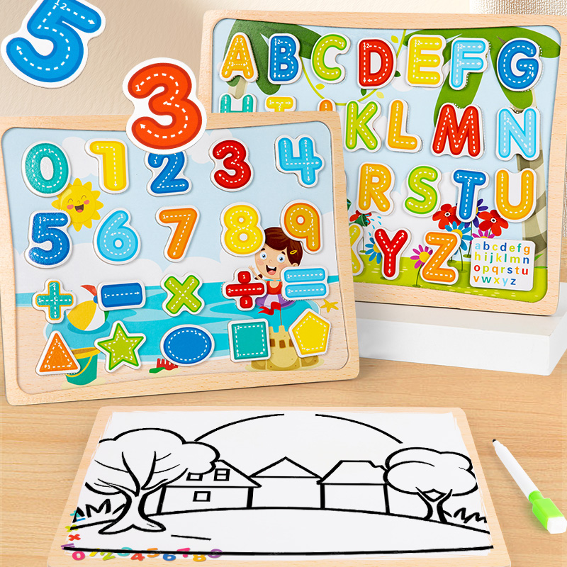 Magnetic Drawing Board - Planche de puzzle magnétique 2 en