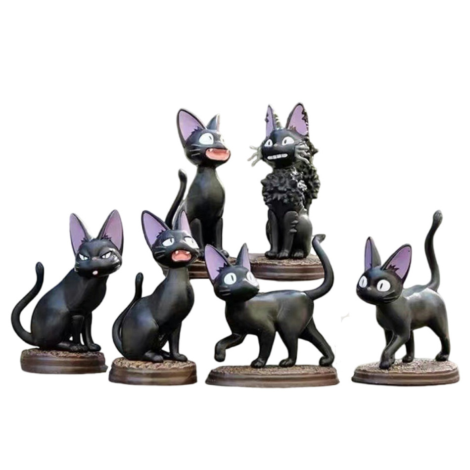 Kids Toys Jiji - 6 pièces/ensemble dessin animé chat noir