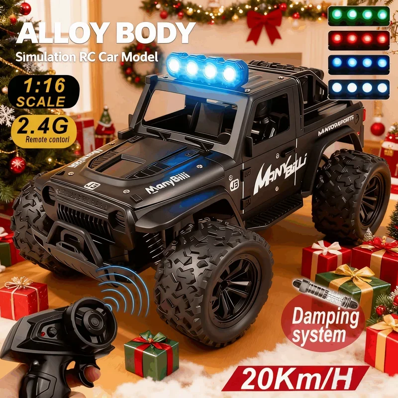 Kids Toys Jeep - Voiture télécommandée 1:16 avec lumières et