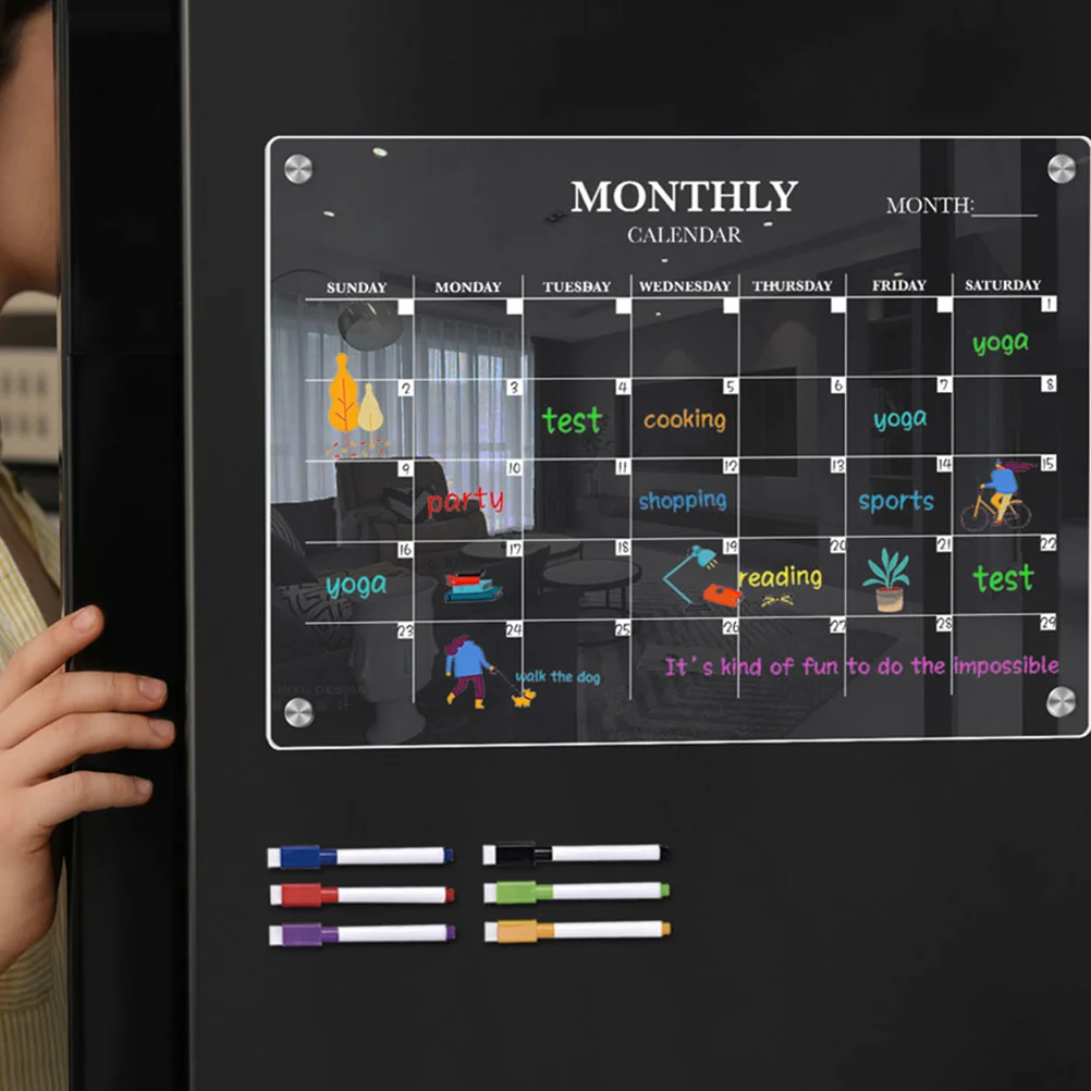Magnetic Drawing Board - Tableau magnétique pour réfrigérateur, tableau effaçable
