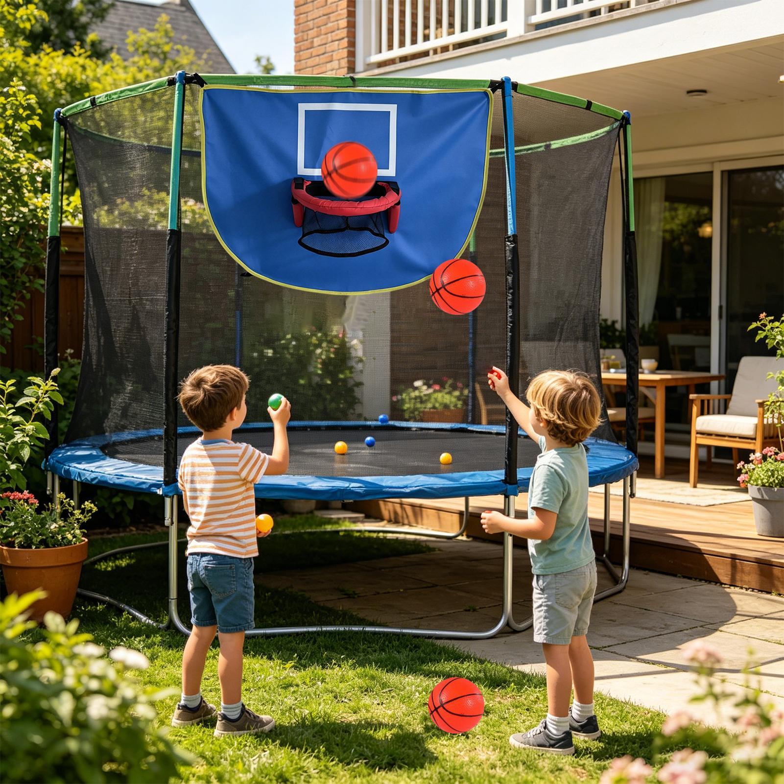 Basketball Hoop Kids Indoor - Cerceau de trampoline avec pompe et