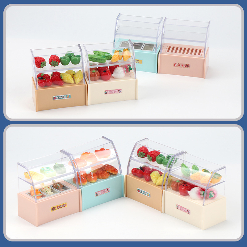 Kids Toys Stores - Mini supermarché pour maison de poupée,