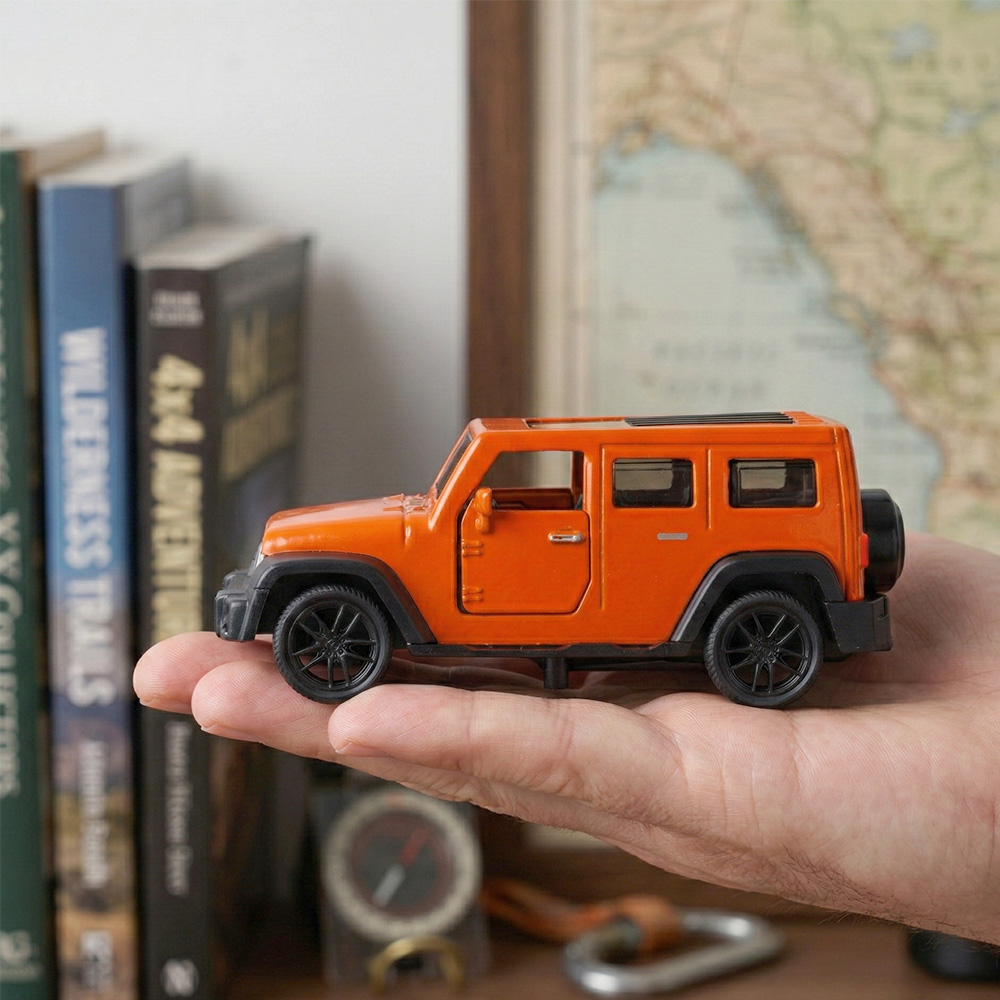 Kids Toys Jeep - Modèle de Jeep Wrangler orange en