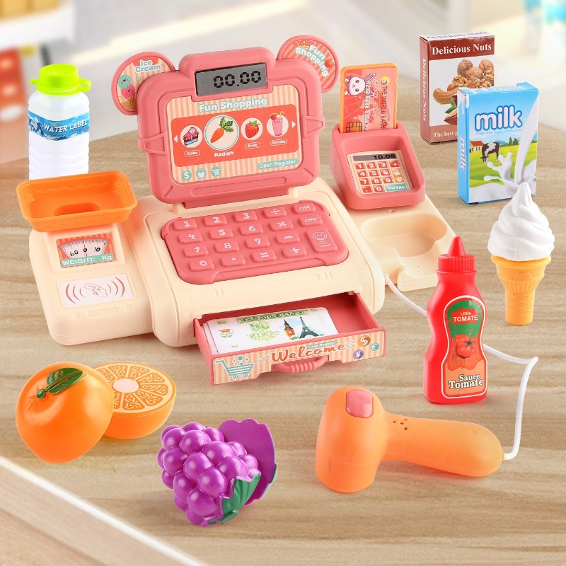 Kids Toys Stores - Enfants semblant jouer supermarché caisse enregistreuse