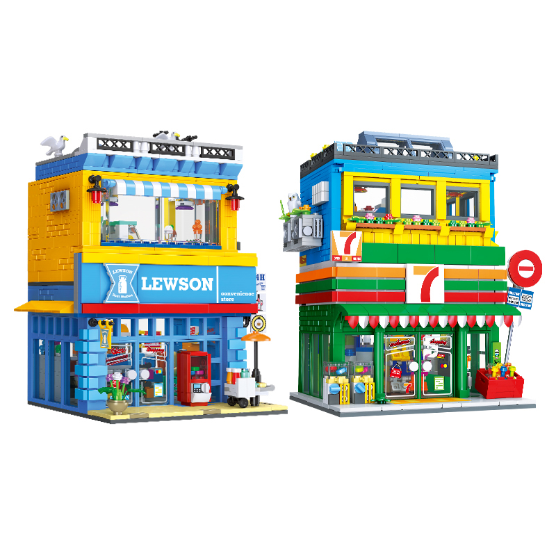 Kids Toys Stores - 1263+ Pièces Scène de Rue Magasin