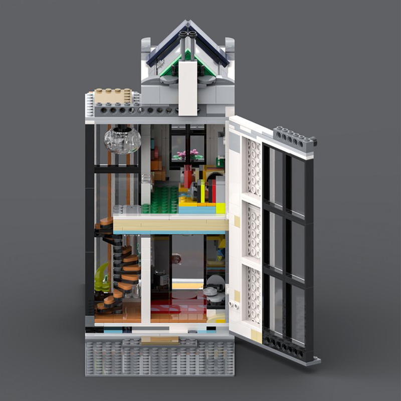 Kids Toys Stores - 868 pièces Maison de rue en