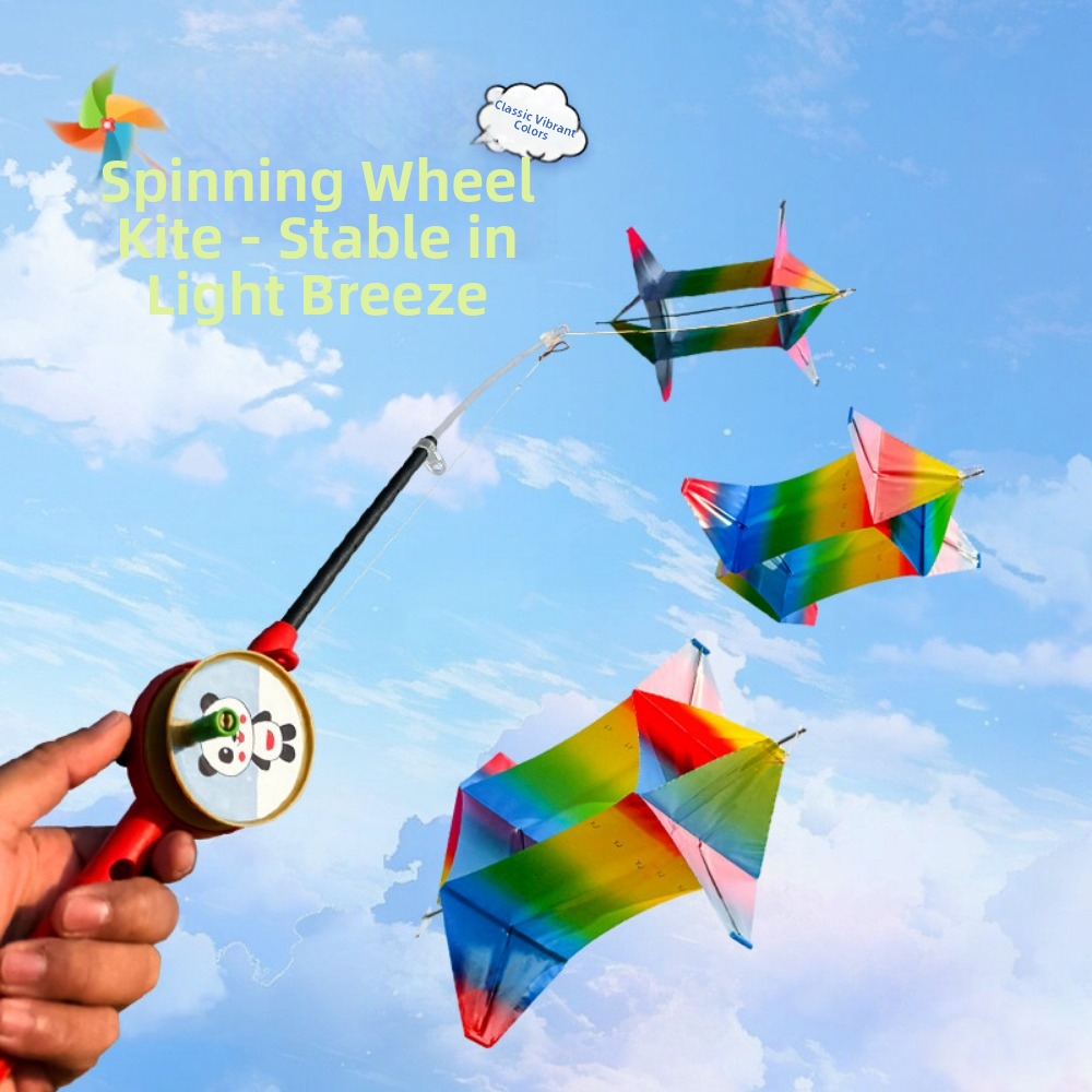 Kids Toys Quality - Cerf-volant rotatif 3D en PE de