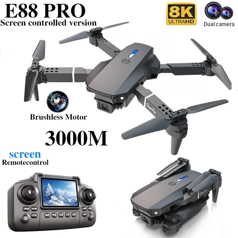 Drone professionnel E88 PRO av - Kids Toys Drone avis et prix