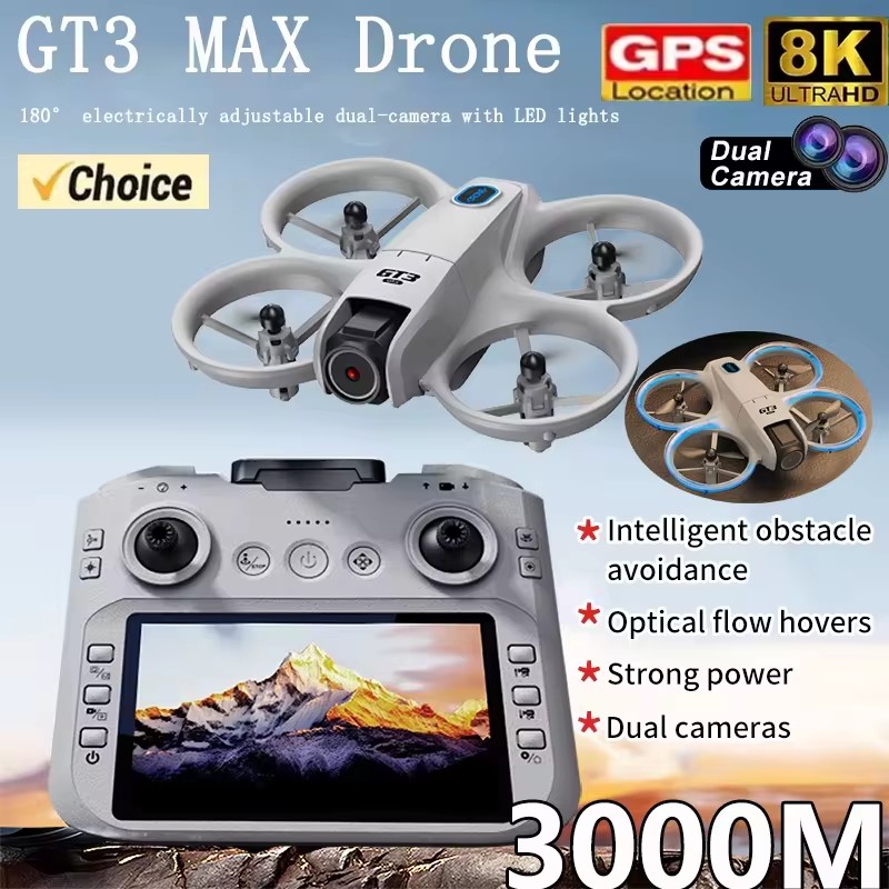 Drone RC 2026 GT3Max HD 8K ave - Kids Toys Drone avis et prix
