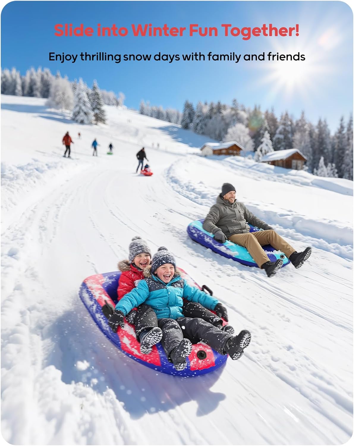 QPAU Luge gonflable en PVC rob - Kids' Toys avis et prix