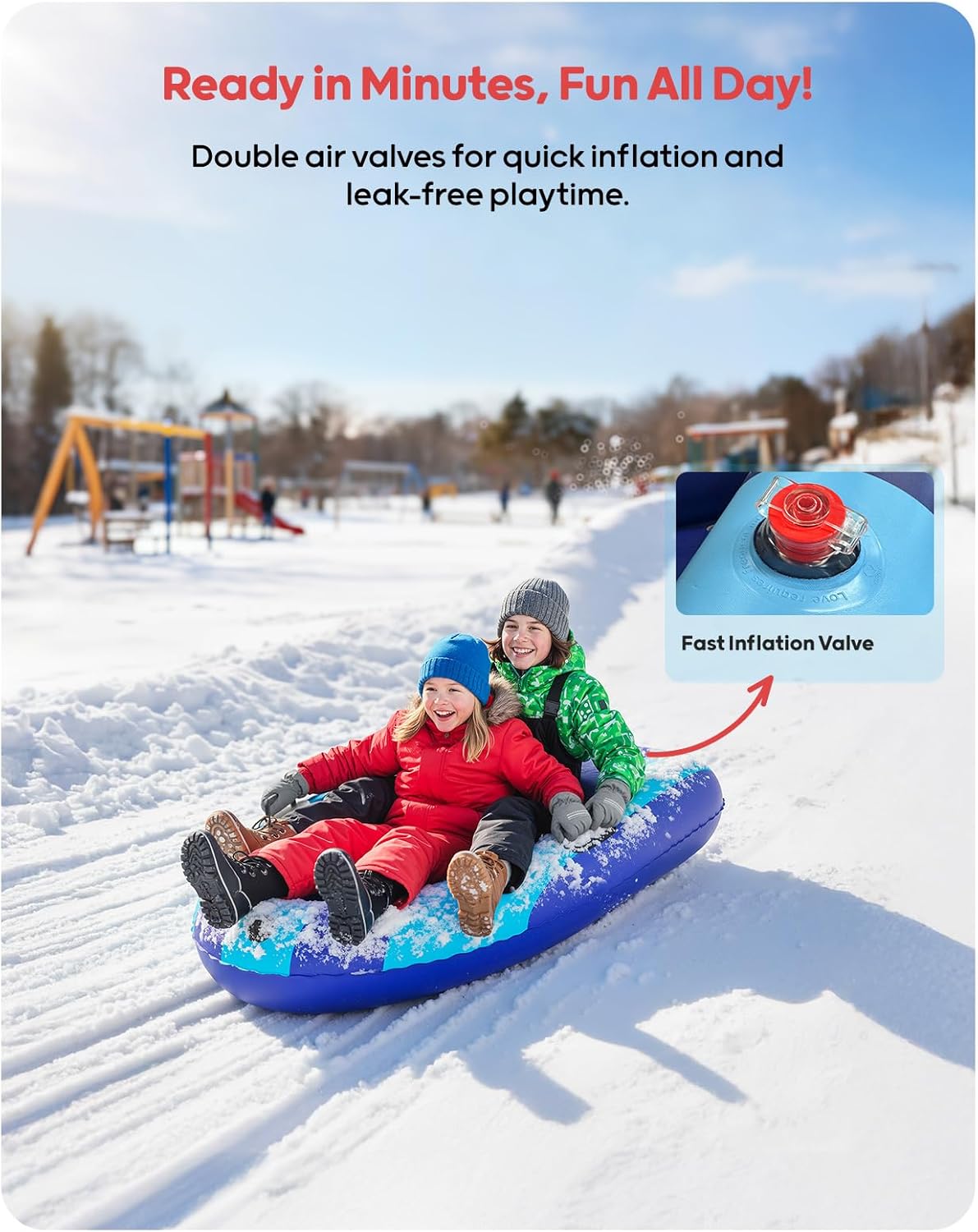 QPAU Luge gonflable en PVC rob - Kids' Toys avis et prix