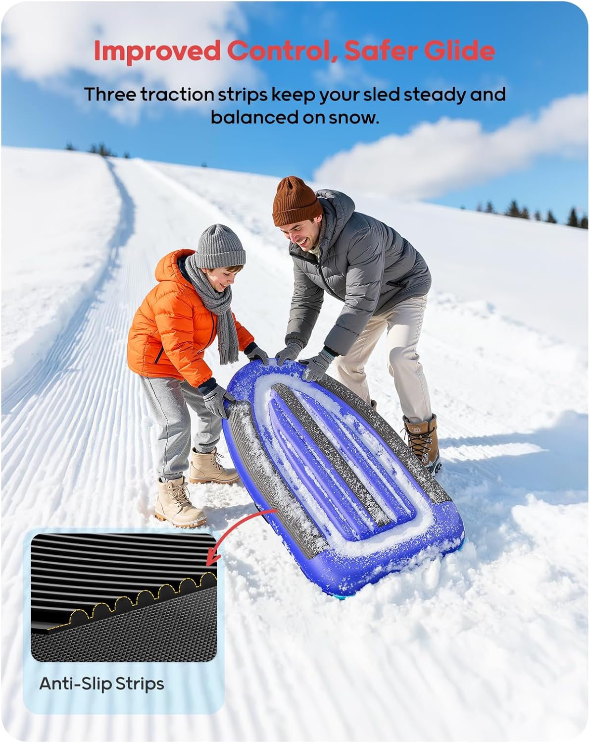 QPAU Luge gonflable en PVC rob - Kids' Toys avis et prix