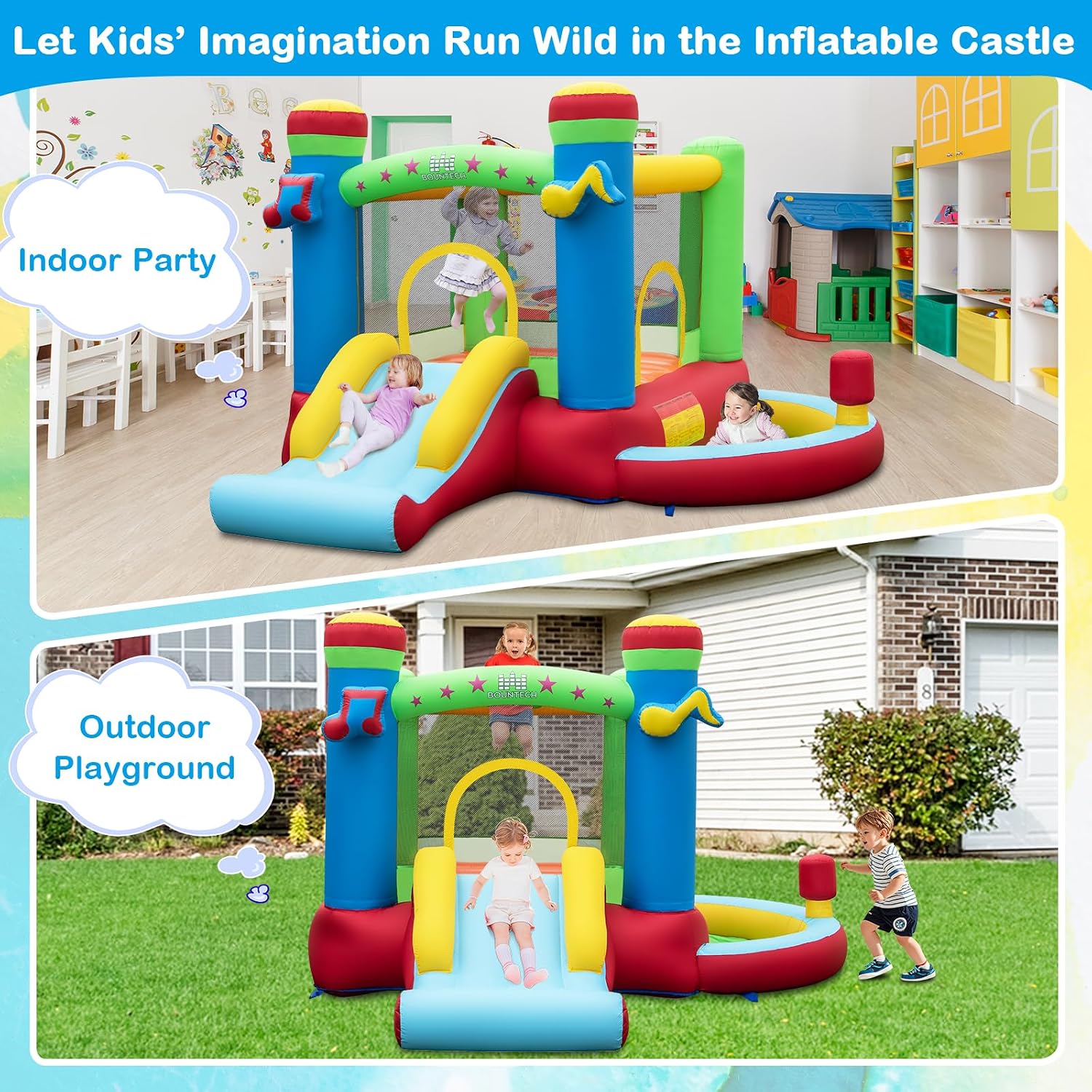 Château gonflable avec piscine - Basketball Hoop Kids Indoor avis et prix