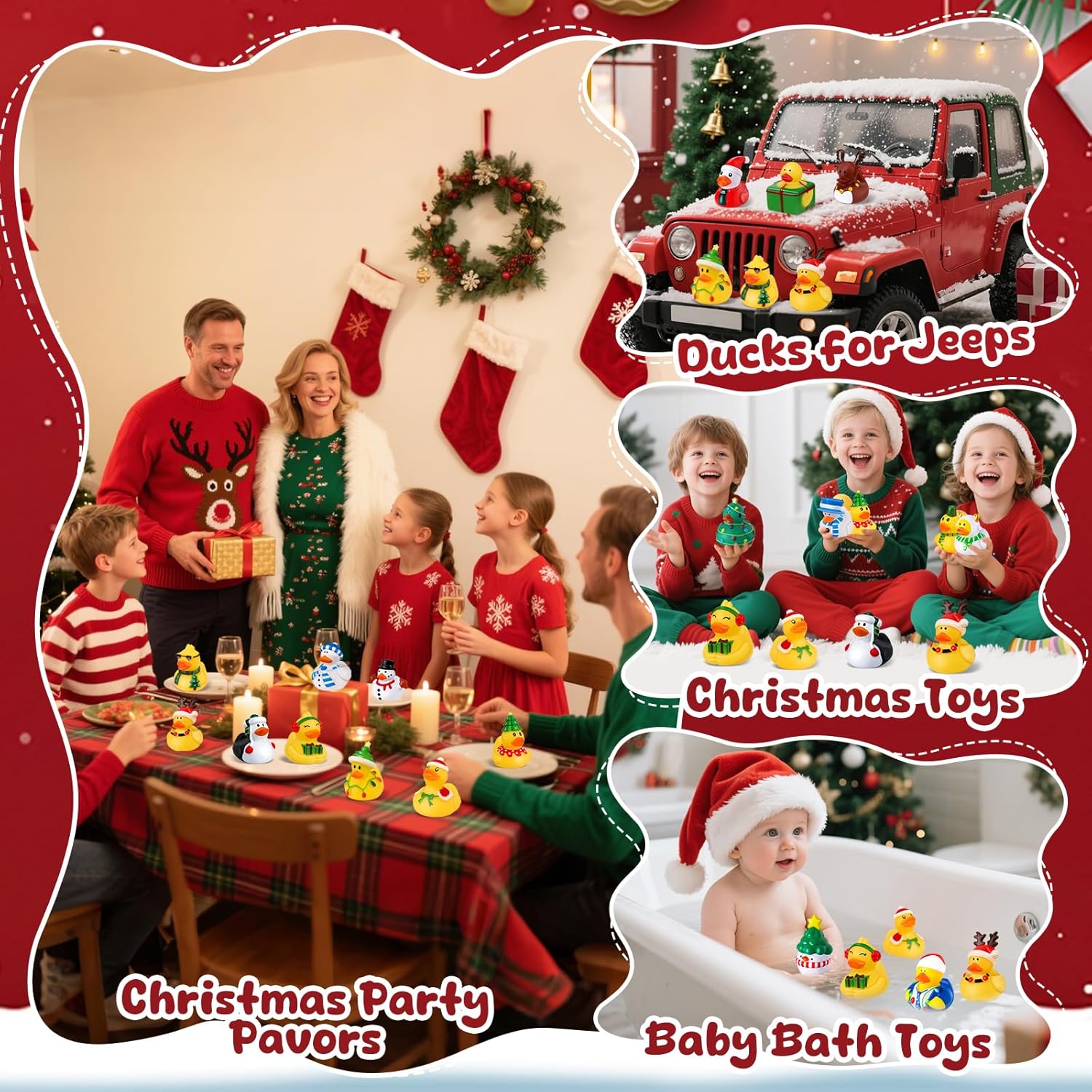 Canards de noël en caoutchouc, - Kids Toys Jeep avis et prix